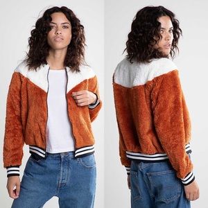 nike women's sherpa bomber jacket